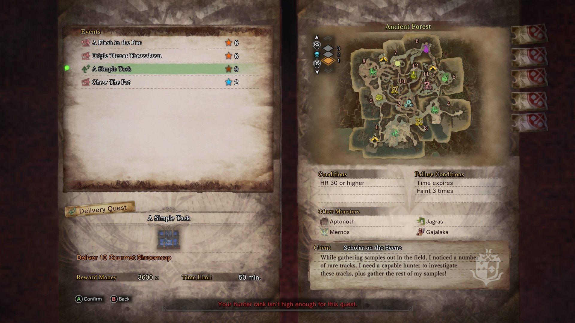 A Simple Task MHW: Solving the Frustrating Mystery
