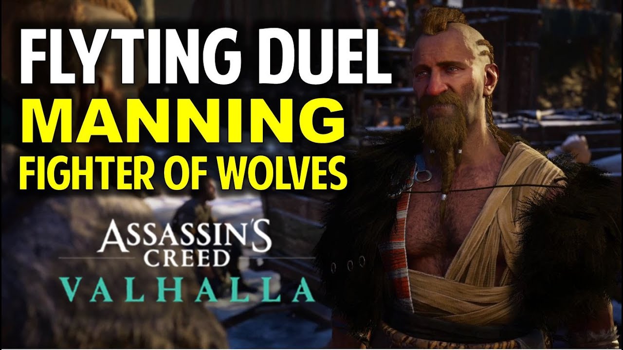 AC Valhalla Flyting Manning Fighter of Wolves: The Ultimate Battle of Wits
