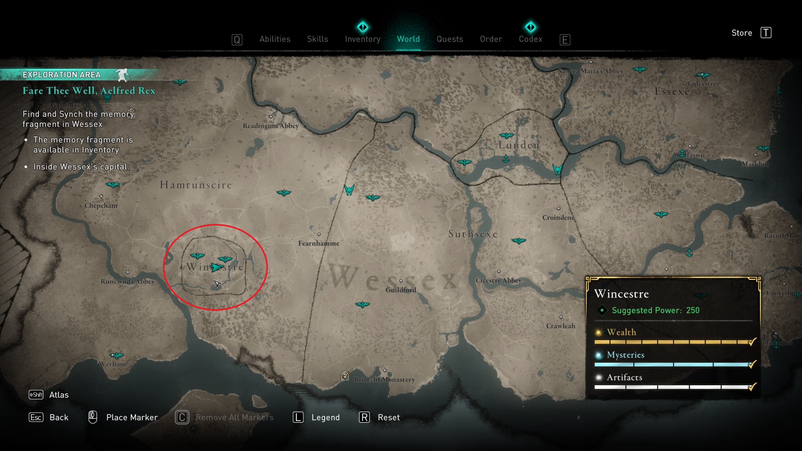 AC Valhalla Memory Fragment Wessex - How to Find and Solve the Puzzle
